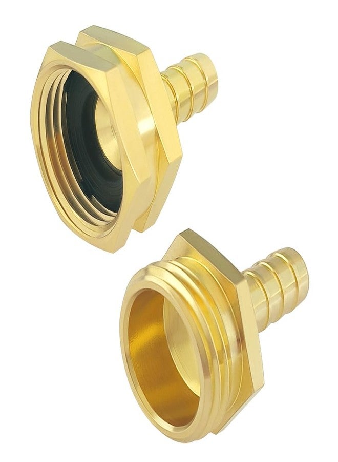 Hooshing 3/8" Garden Hose Repair Kit Male and Female Brass Hose Mender End Repair Connector with Clamps - Image 4